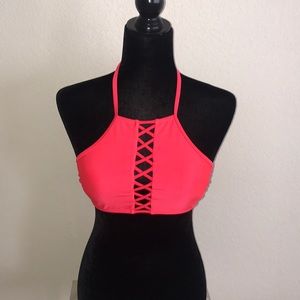 Hot pink bikini top